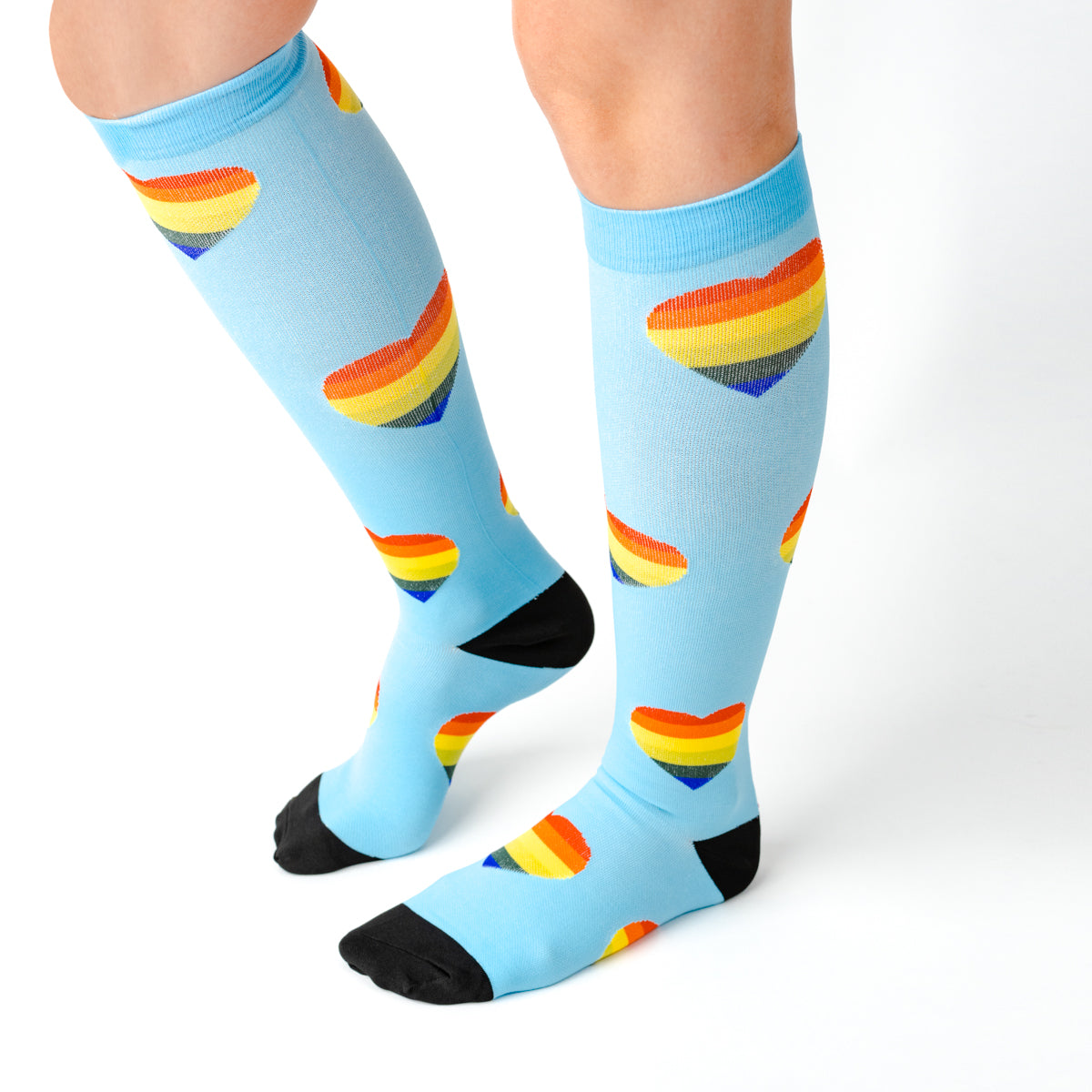 Happy Hearts Compression Socks